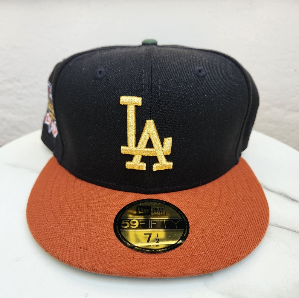 NEW ERA Los Angeles Dodgers 100th anniversary Fitted Hat Black rust